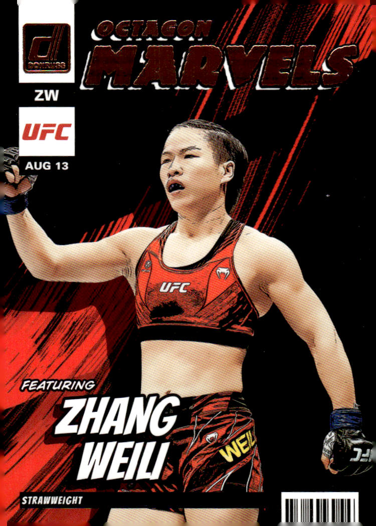 2023 Donruss UFC #19 Zhang Weili Octagon Marvels