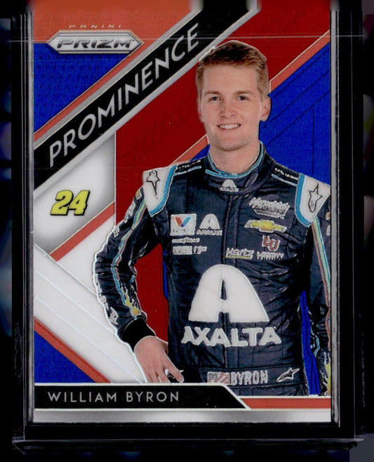 2019 Panini Prizm #66 William Byron Red/White/Blue