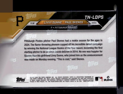2024-25 Topps Now Off-Season #TN-LDPS Livvy Dunne / Paul Skenes PR9633