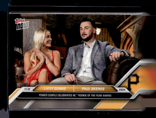 2024-25 Topps Now Off-Season #TN-LDPS Livvy Dunne / Paul Skenes PR9633