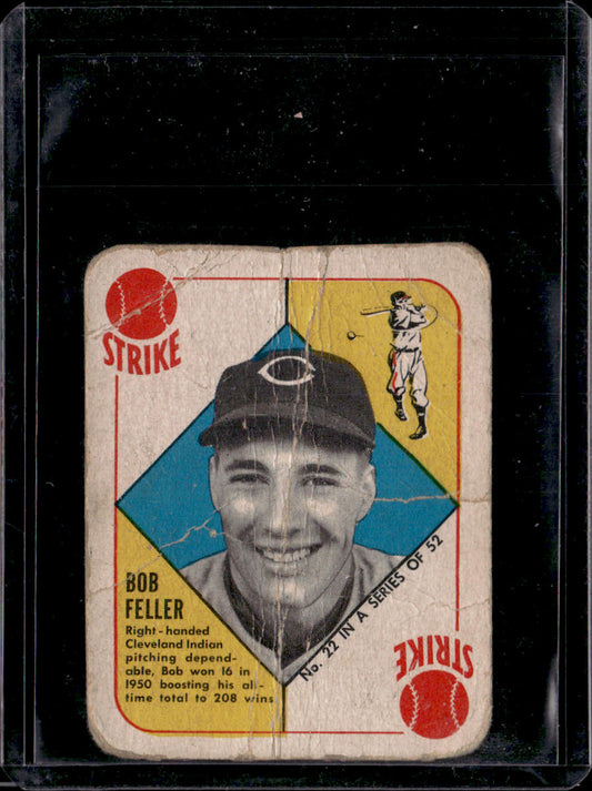 1951 Topps Red Backs #22 Bob Feller