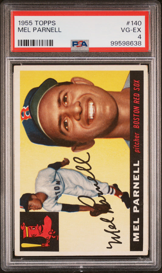 1955 Topps #140 Mel Parnell PSA 4