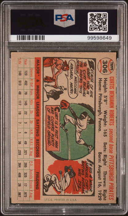 1956 Topps #306 Curt Roberts PSA 1.5