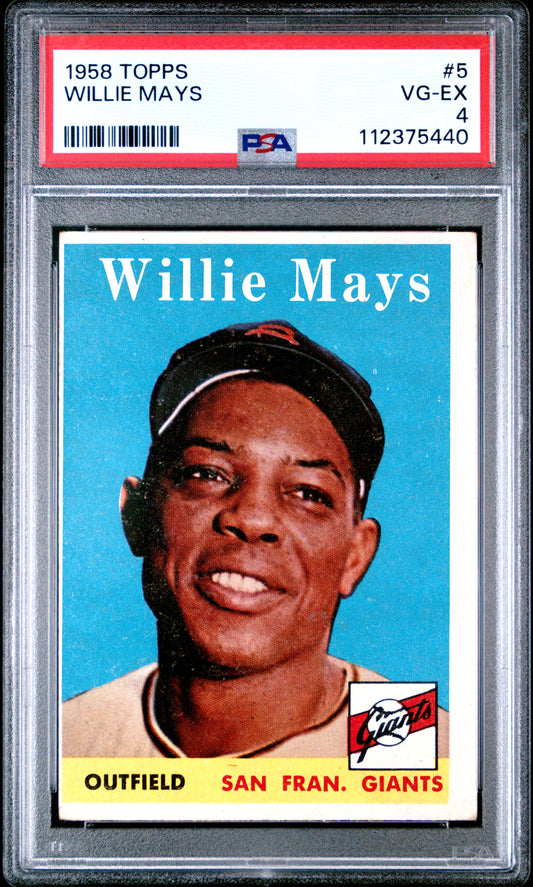 1958 Topps #5 Willie Mays PSA 4