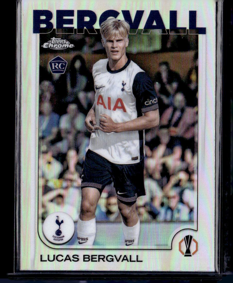 2024-25 Topps Chrome UEFA Club Competitions #112 Lucas Bergvall Refractor