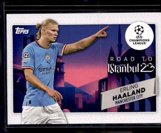 2022-23 Topps UEFA Club Competitions #RF-15 Erling Haaland Road to the Final
