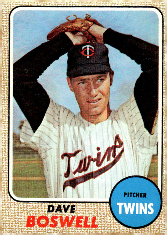 1968 Topps #322 Dave Boswell