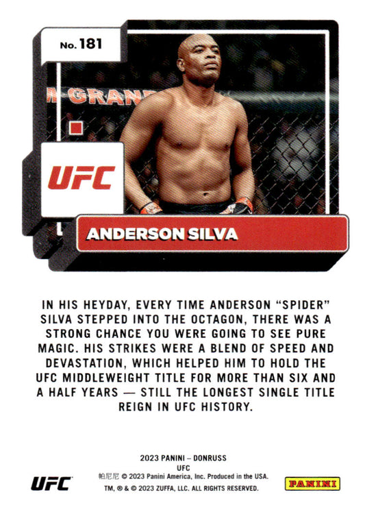 2023 Donruss UFC #181 Anderson Silva