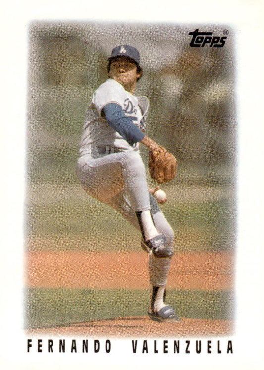 1986 Topps Major League Leaders Minis #47 Fernando Valenzuela