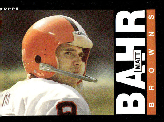 1985 Topps #222 Matt Bahr