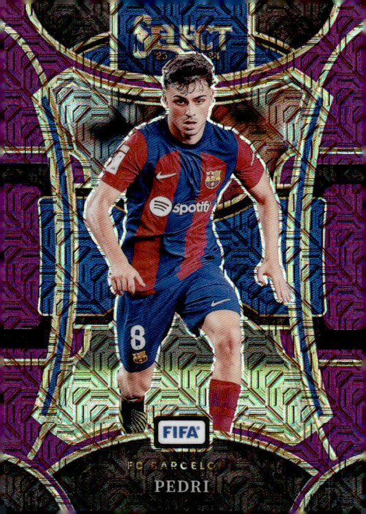 2023-24 Panini Select FIFA #126 Pedri Purple Mojo