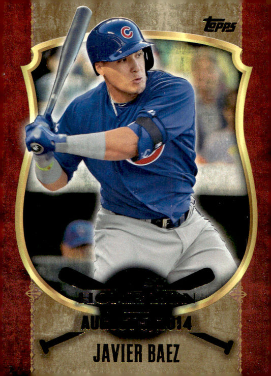 2015 Topps #FHR-13 Javier Baez First Home Run Gold (Series One)