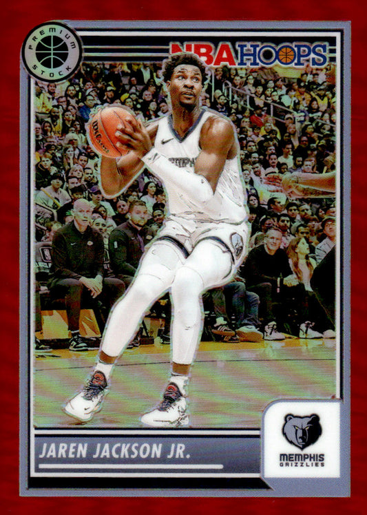 2023-24 Hoops Premium Stock #124 Jaren Jackson Jr. Red Prizm #/275